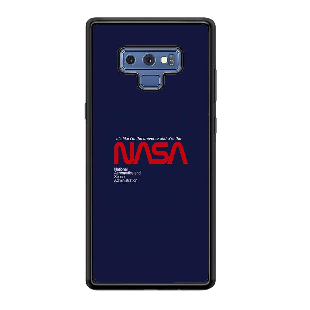 Nasa Like The Universe Samsung Galaxy Note 9 Case-Rubber Black (2D Case)-Oxvistore