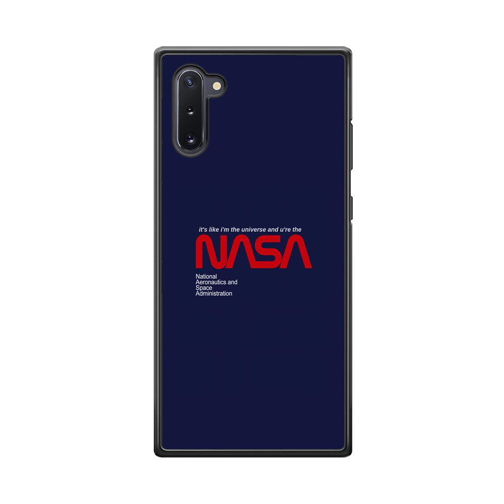 Nasa Like The Universe Samsung Galaxy Note 10 Case-Rubber Black (2D Case)-Oxvistore