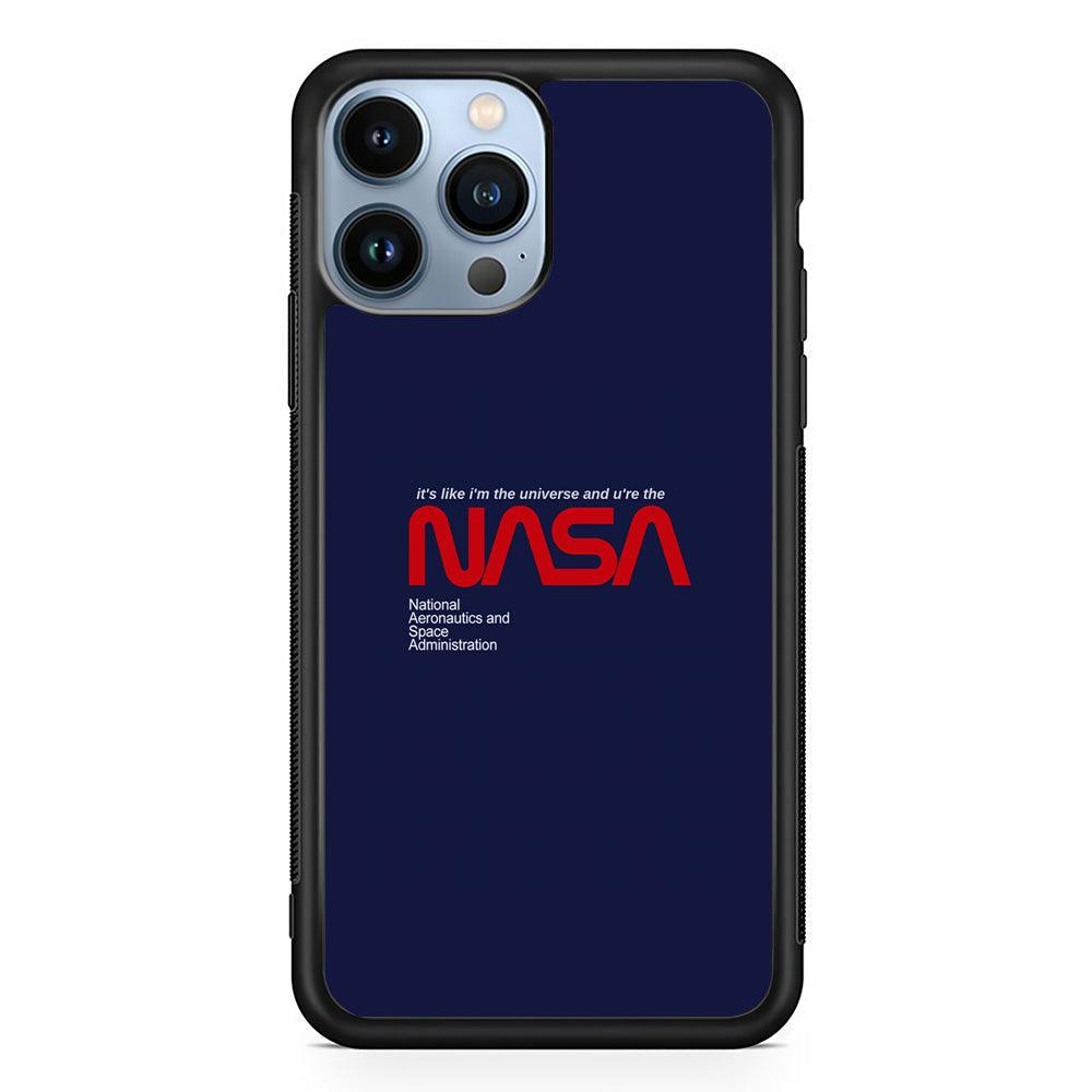 Nasa Like The Universe iPhone 14 Pro Case-Rubber Black (2D Case)-Oxvistore