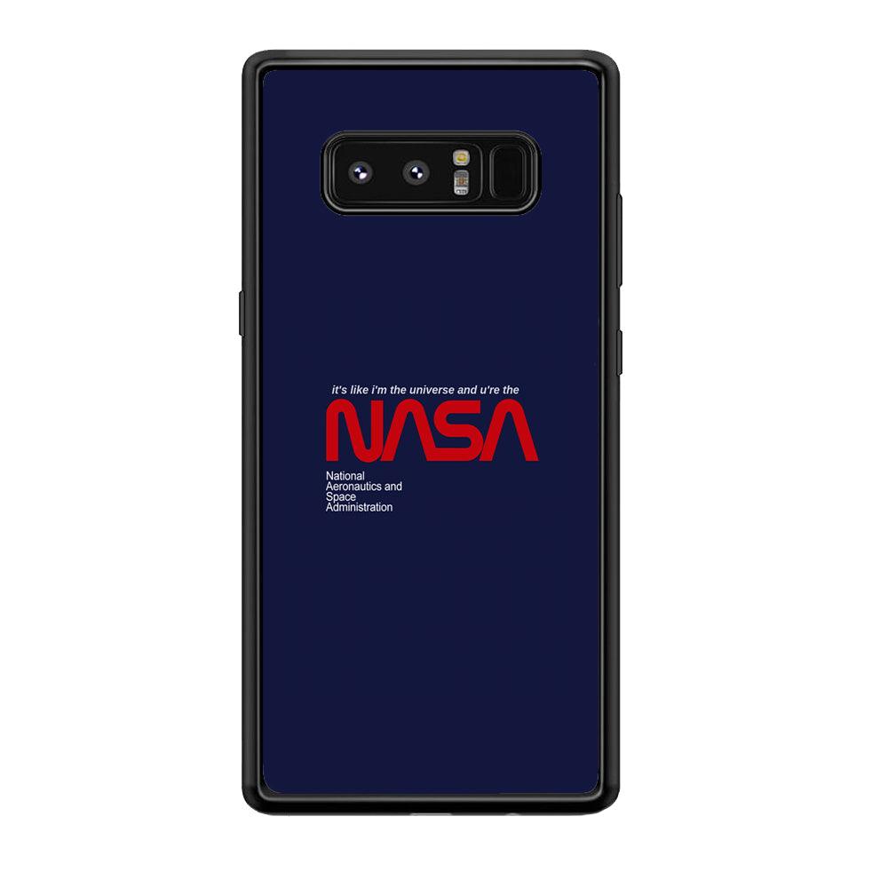 Nasa Like The Universe Samsung Galaxy Note 8 Case-Rubber Black (2D Case)-Oxvistore
