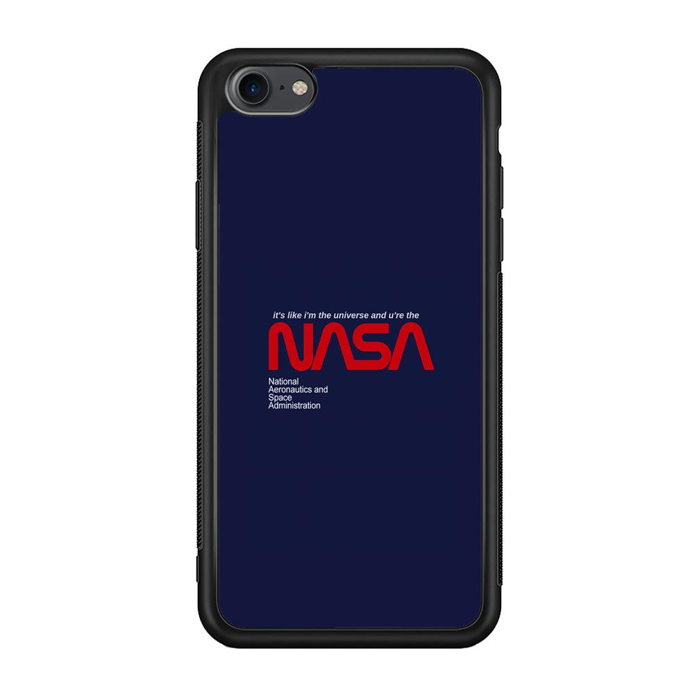 Nasa Like The Universe iPhone 8 Case-Rubber Black (2D Case)-Oxvistore