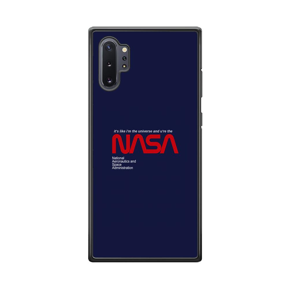 Nasa Like The Universe Samsung Galaxy Note 10 Plus Case-Rubber Black (2D Case)-Oxvistore
