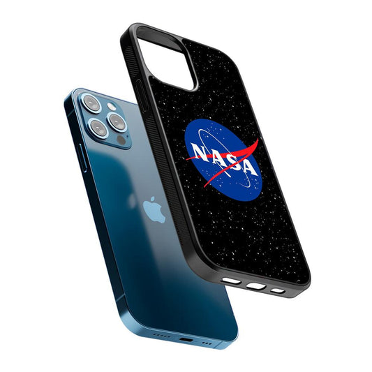 Nasa Logo Galaxy Space 2D Rubber Phone Case-Oxvistore