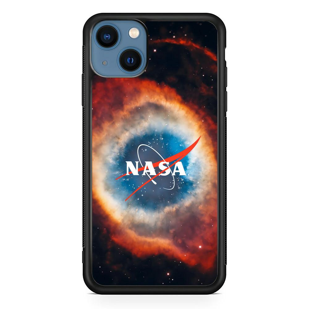 Nasa Nebula iPhone 13 Case-Rubber Black (2D Case)-Oxvistore