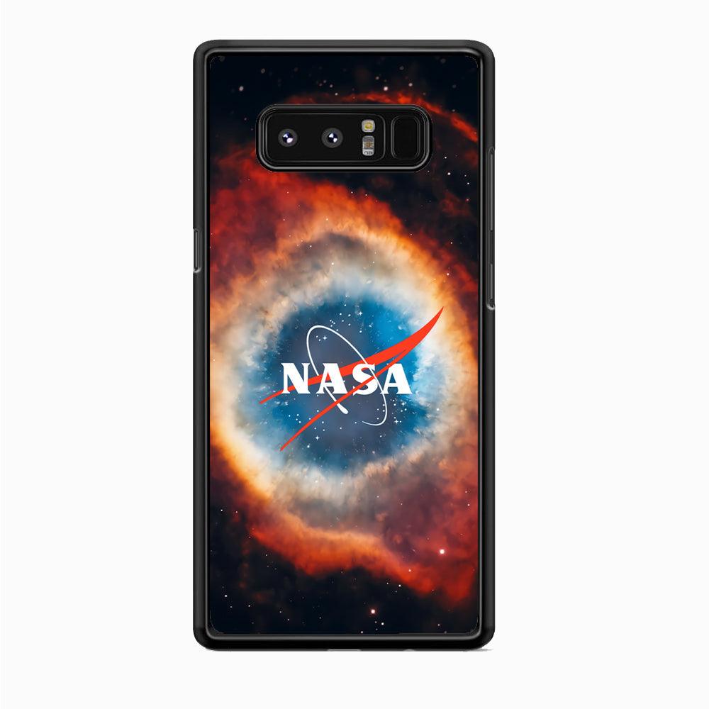 Nasa Nebula Samsung Galaxy Note 8 Case-Rubber Black (2D Case)-Oxvistore