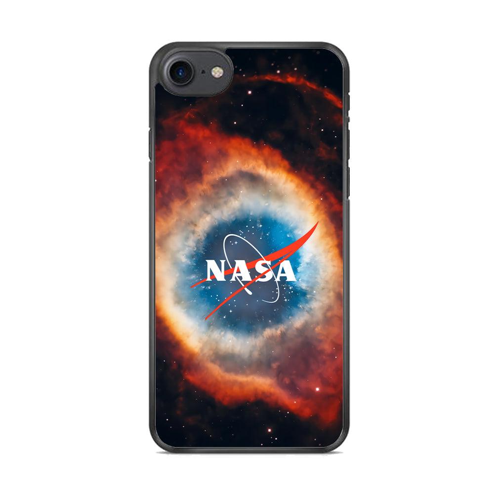 Nasa Nebula iPhone 8 Case-Rubber Black (2D Case)-Oxvistore