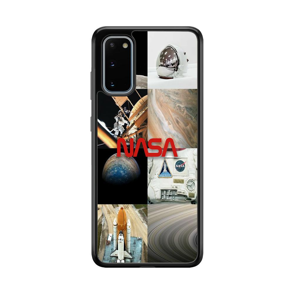 Nasa Partner In The Sky Samsung Galaxy S20 Case-Rubber Black (2D Case)-Oxvistore