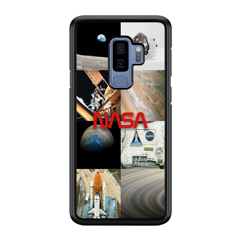 Nasa Partner In The Sky Samsung Galaxy S9 Plus Case-Rubber Black (2D Case)-Oxvistore