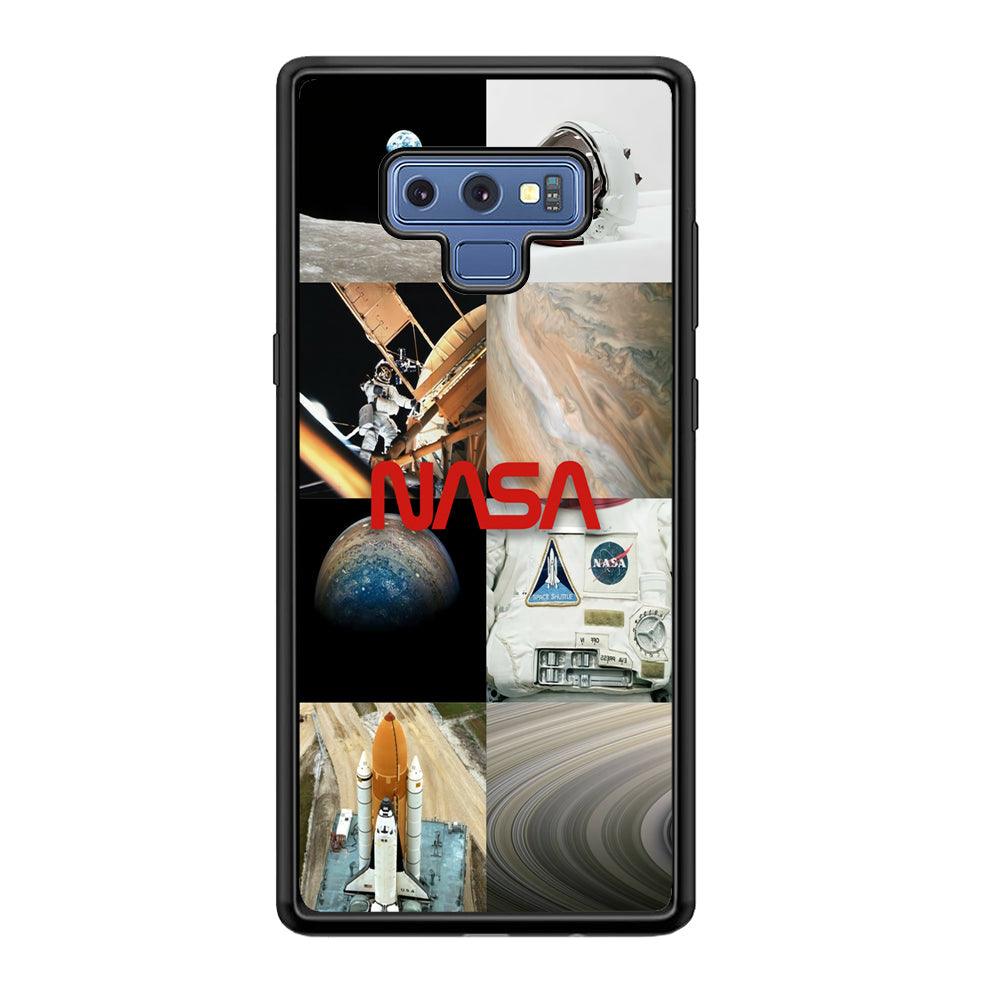 Nasa Partner In The Sky Samsung Galaxy Note 9 Case-Rubber Black (2D Case)-Oxvistore