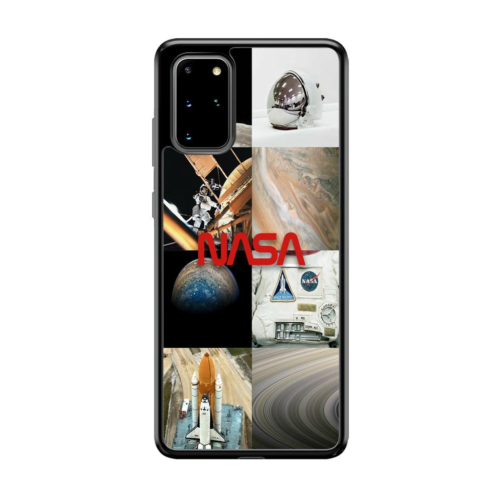Nasa Partner In The Sky Samsung Galaxy S20 Plus Case-Rubber Black (2D Case)-Oxvistore