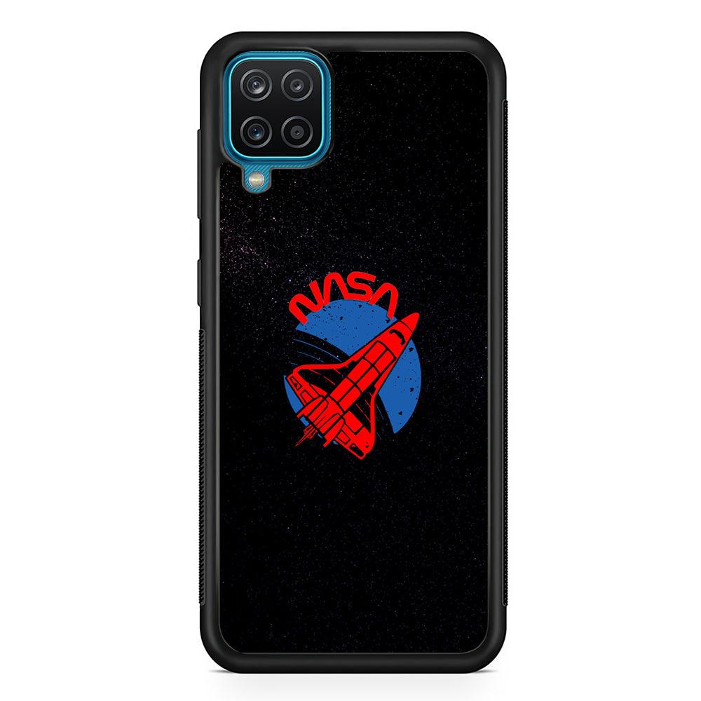 Nasa Sprinkle of Space Samsung Galaxy A12 Case-Rubber Black (2D Case)-Oxvistore