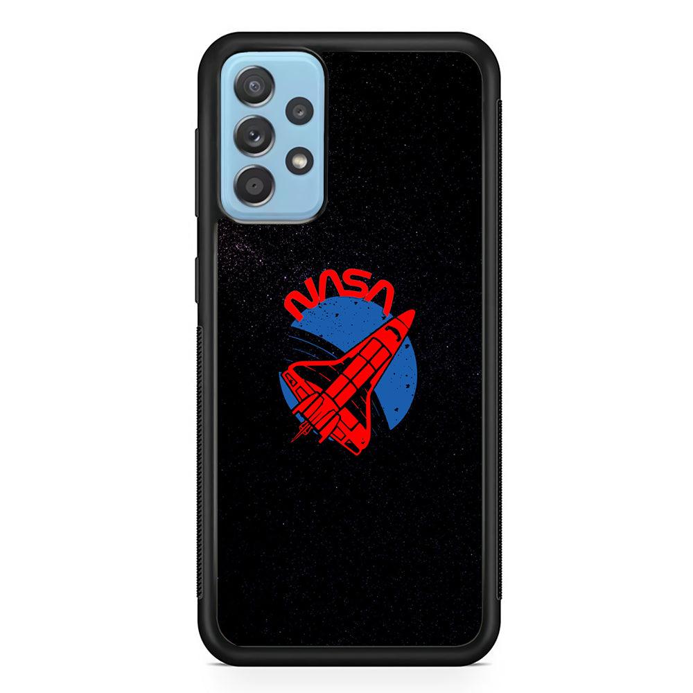 Nasa Sprinkle of Space Samsung Galaxy A52 Case-Rubber Black (2D Case)-Oxvistore