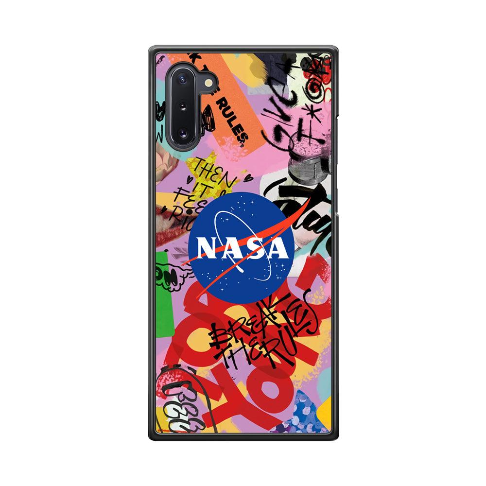 Nasa The Freedom Soul Samsung Galaxy Note 10 Case-Rubber Black (2D Case)-Oxvistore