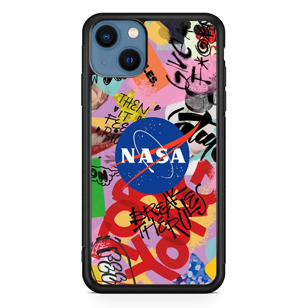 Nasa The Freedom Soul iPhone 13 Case-Rubber Black (2D Case)-Oxvistore