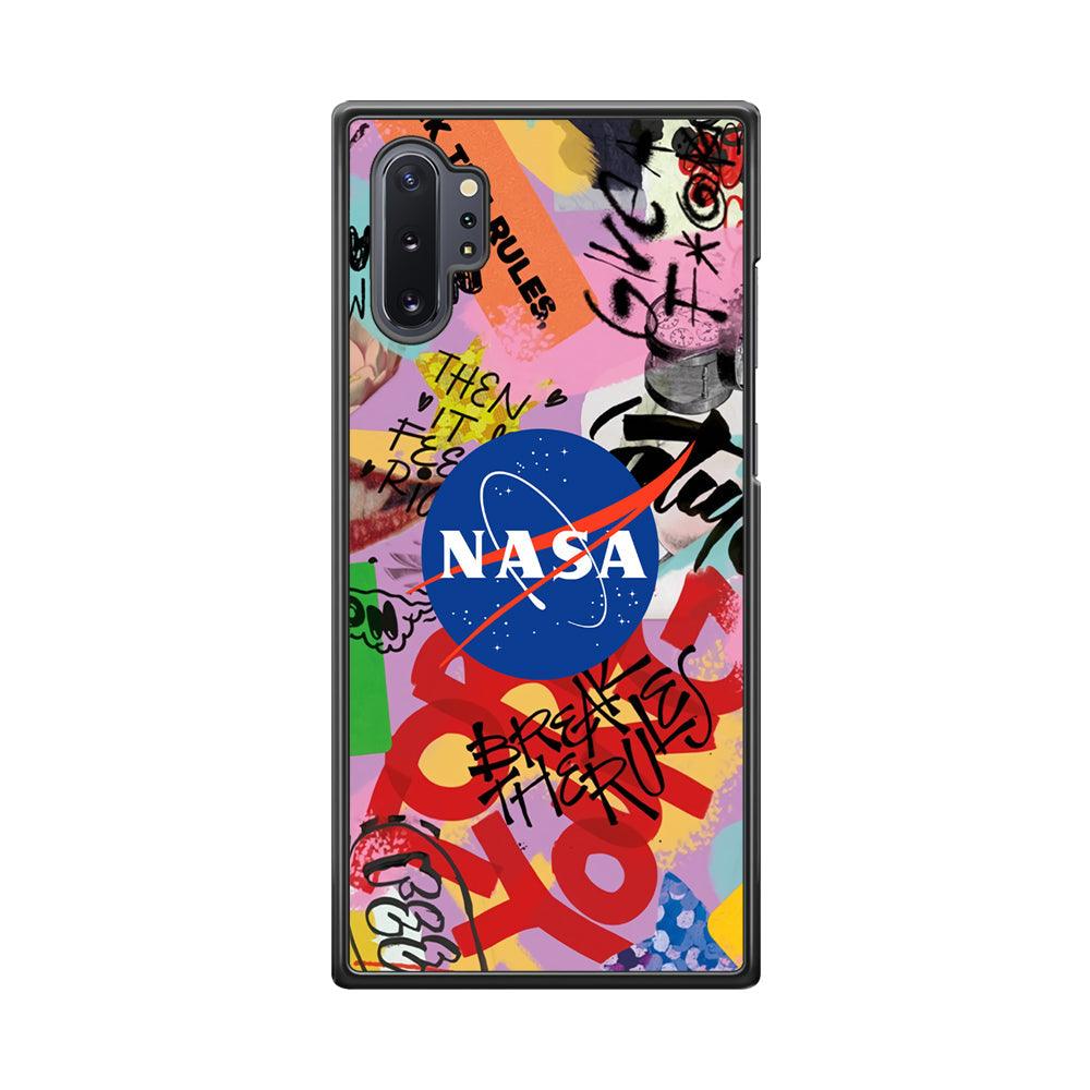 Nasa The Freedom Soul Samsung Galaxy Note 10 Plus Case-Rubber Black (2D Case)-Oxvistore