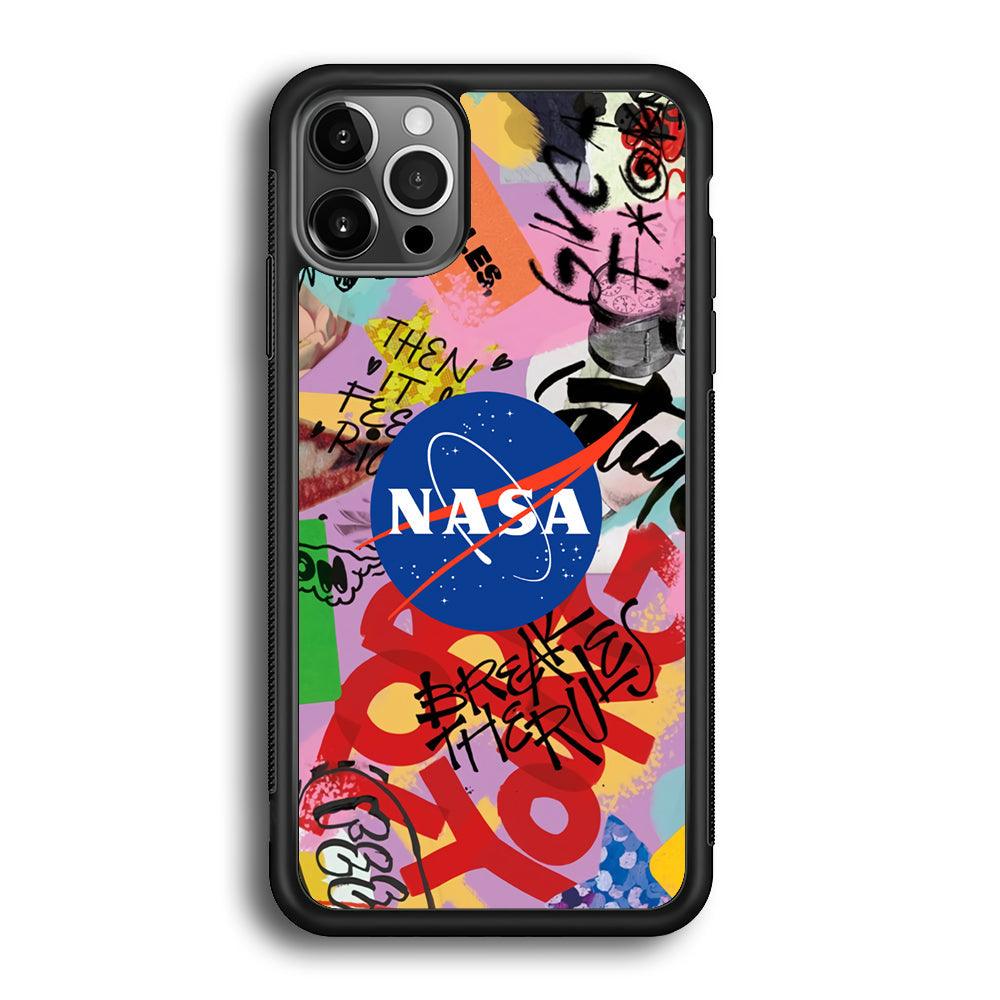 Nasa The Freedom Soul iPhone 12 Pro Case-Rubber Black (2D Case)-Oxvistore