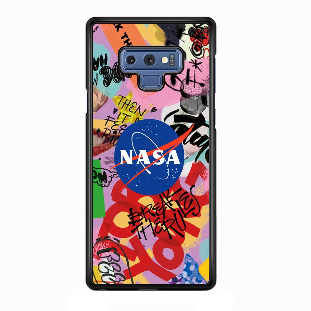 Nasa The Freedom Soul Samsung Galaxy Note 9 Case-Rubber Black (2D Case)-Oxvistore