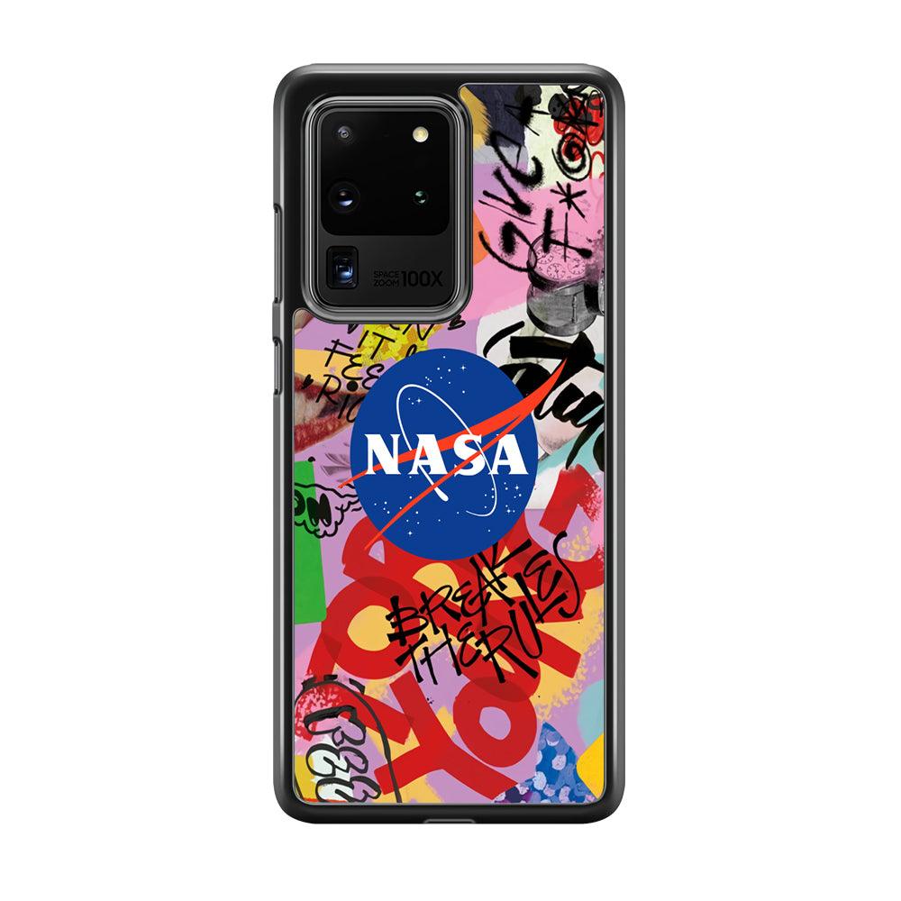 Nasa The Freedom Soul Samsung Galaxy S20 Ultra Case-Rubber Black (2D Case)-Oxvistore