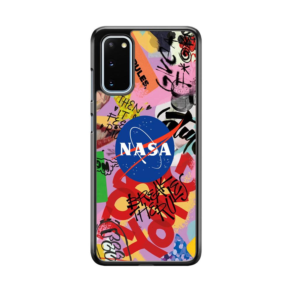 Nasa The Freedom Soul Samsung Galaxy S20 Case-Rubber Black (2D Case)-Oxvistore