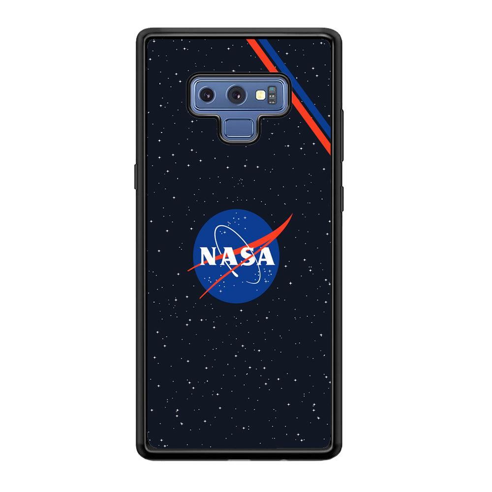 Nasa White Star Spot Samsung Galaxy Note 9 Case-Rubber Black (2D Case)-Oxvistore
