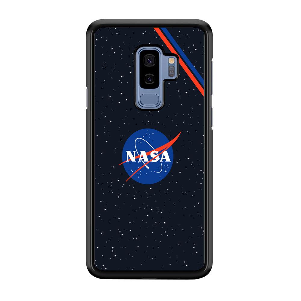 Nasa White Star Spot Samsung Galaxy S9 Plus Case-Rubber Black (2D Case)-Oxvistore