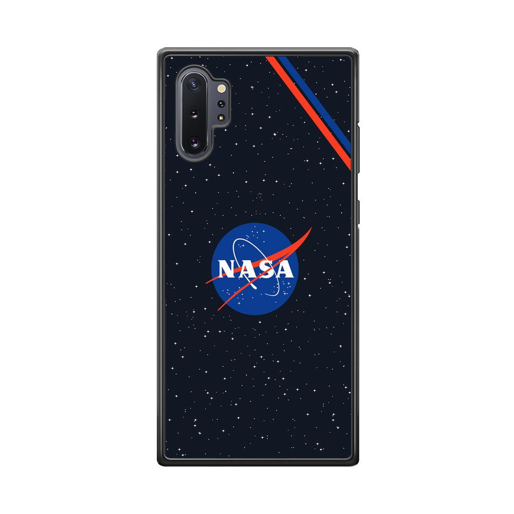 Nasa White Star Spot Samsung Galaxy Note 10 Plus Case-Rubber Black (2D Case)-Oxvistore