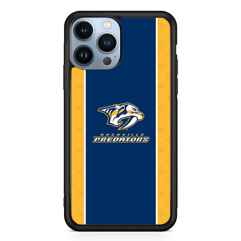 Nashville Predators Logo 2D Rubber Phone Case-Black-Oxvistore