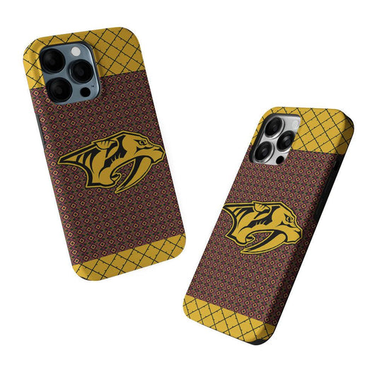 Nashville Predators Pattern 2 in 1 Tough Phone Case-Oxvistore
