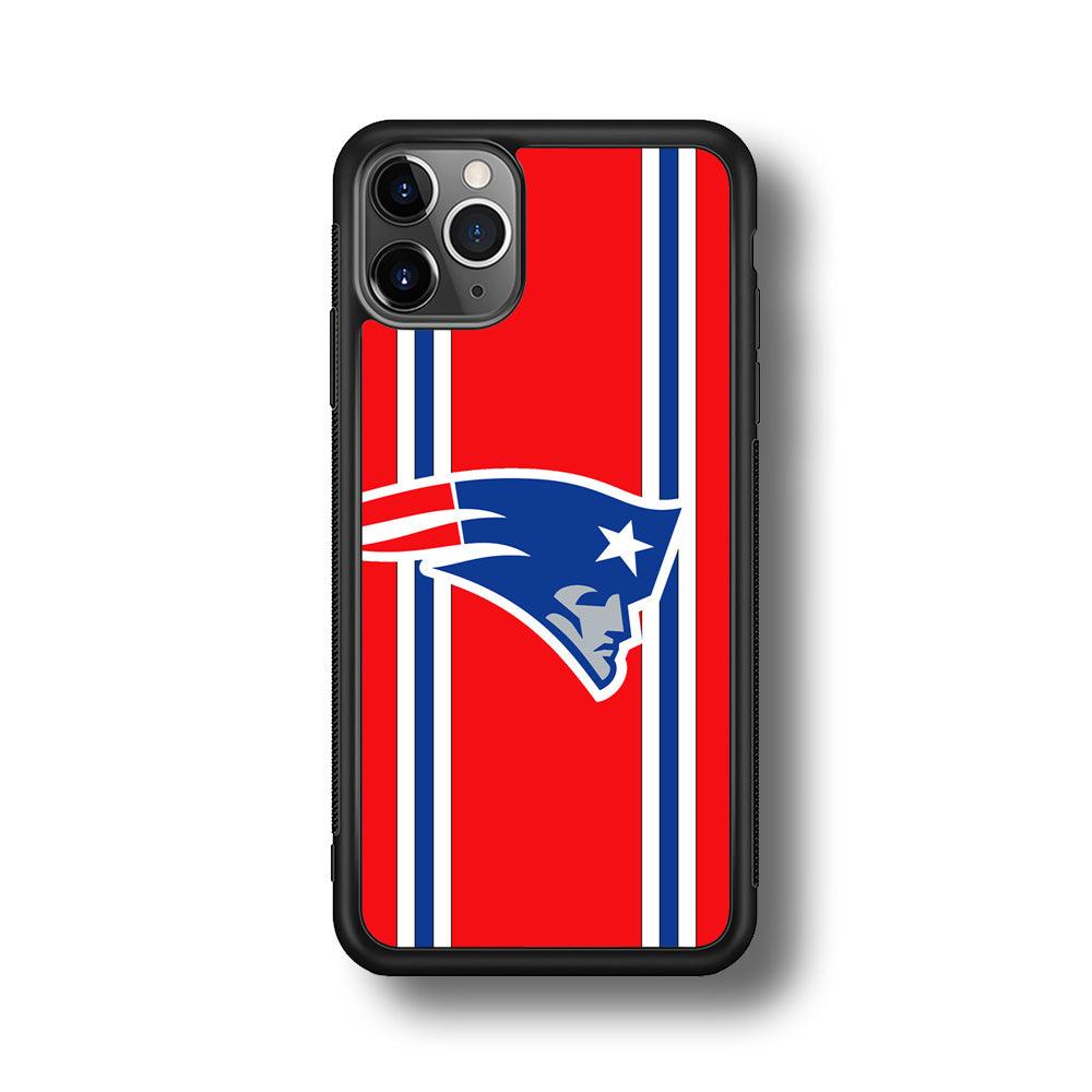 New England Patriots The Red Jersey iPhone 11 Pro Case-Rubber Black (2D Case)-Oxvistore
