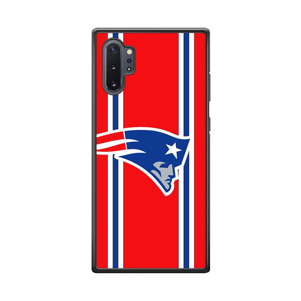 New England Patriots The Red Jersey Samsung Galaxy Note 10 Plus Case-Rubber Black (2D Case)-Oxvistore