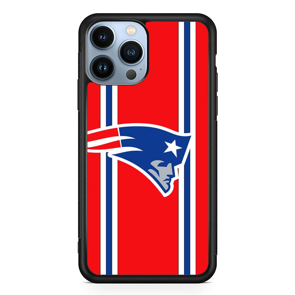 New England Patriots The Red Jersey iPhone 13 Pro Case-Rubber Black (2D Case)-Oxvistore
