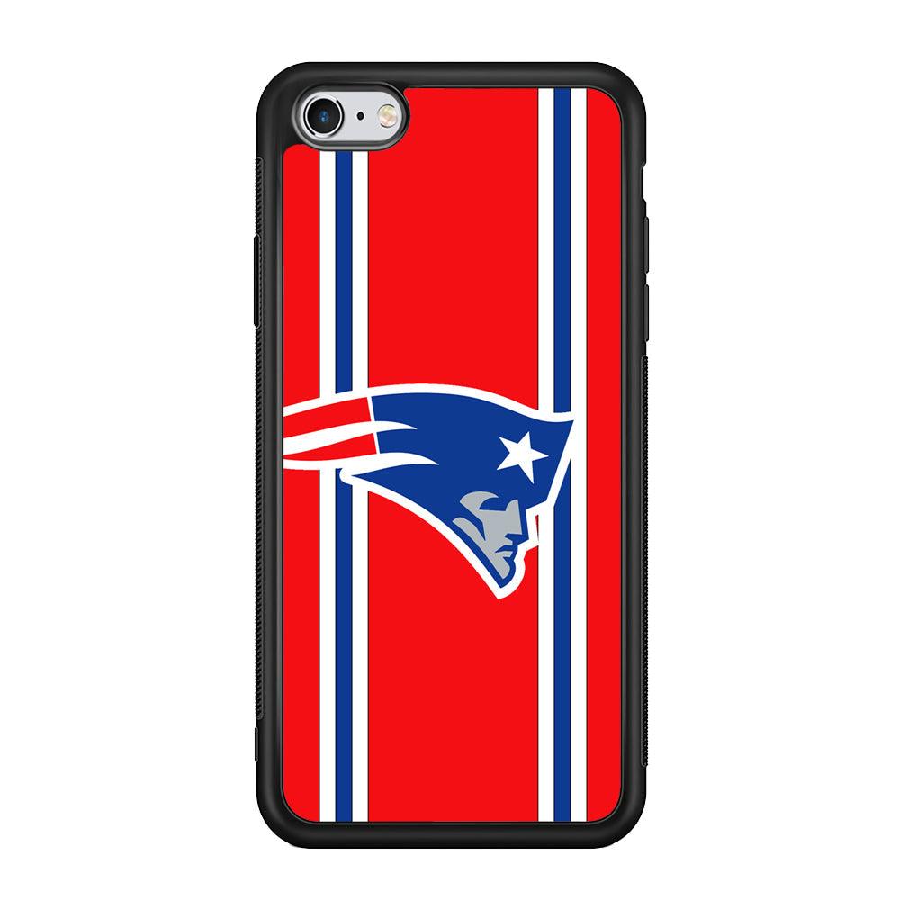 New England Patriots The Red Jersey iPhone 6 Plus | 6s Plus Case-Rubber Black (2D Case)-Oxvistore