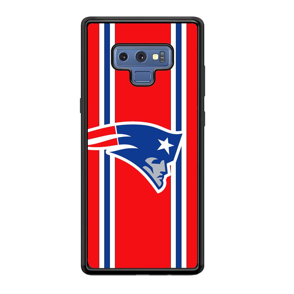 New England Patriots The Red Jersey Samsung Galaxy Note 9 Case-Rubber Black (2D Case)-Oxvistore