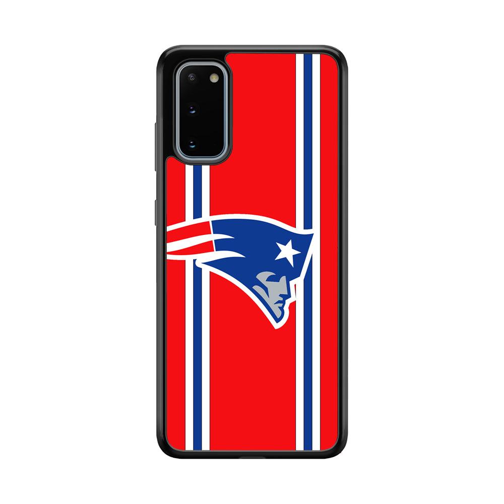 New England Patriots The Red Jersey Samsung Galaxy S20 Case-Rubber Black (2D Case)-Oxvistore
