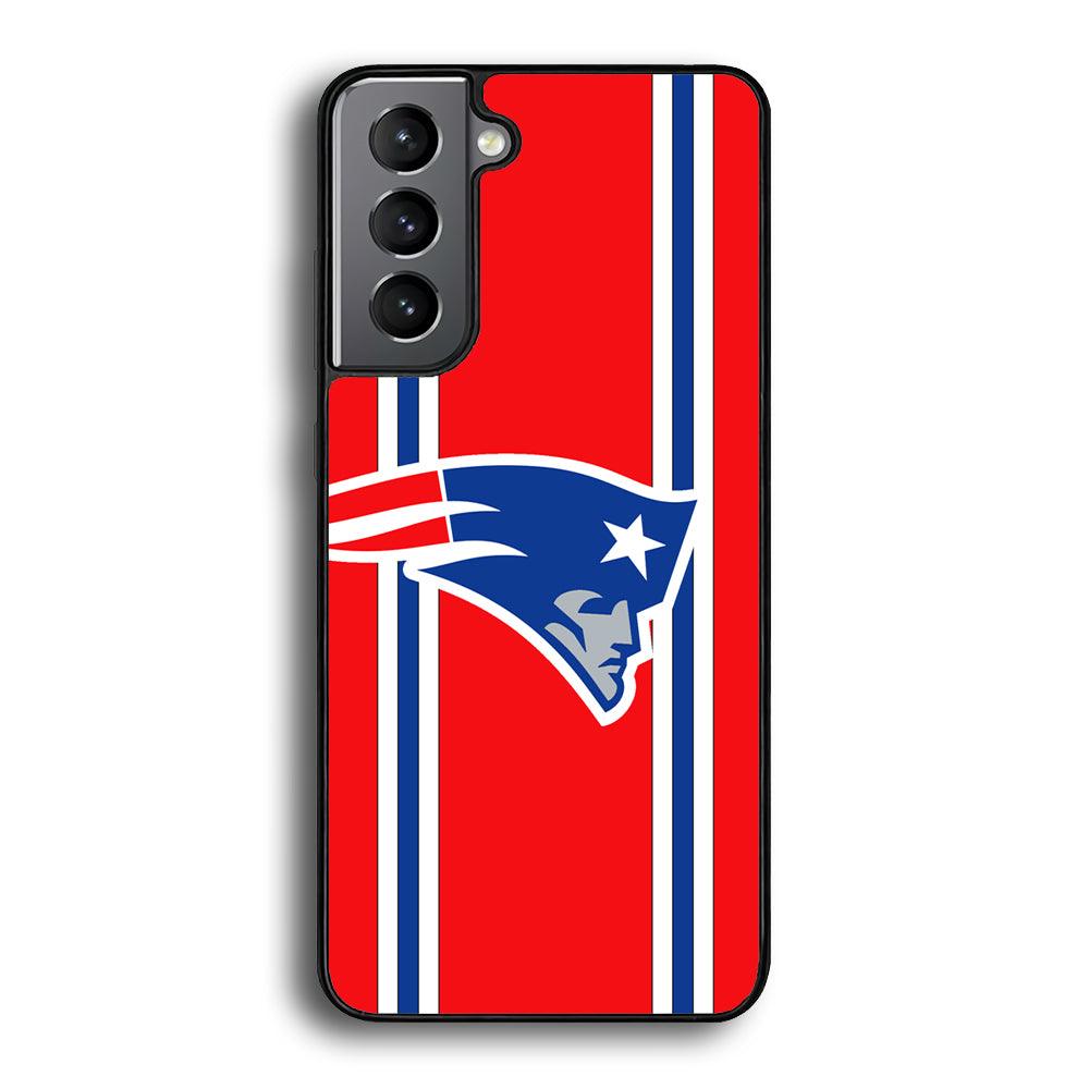 New England Patriots The Red Jersey Samsung Galaxy S21 Plus Case-Rubber Black (2D Case)-Oxvistore