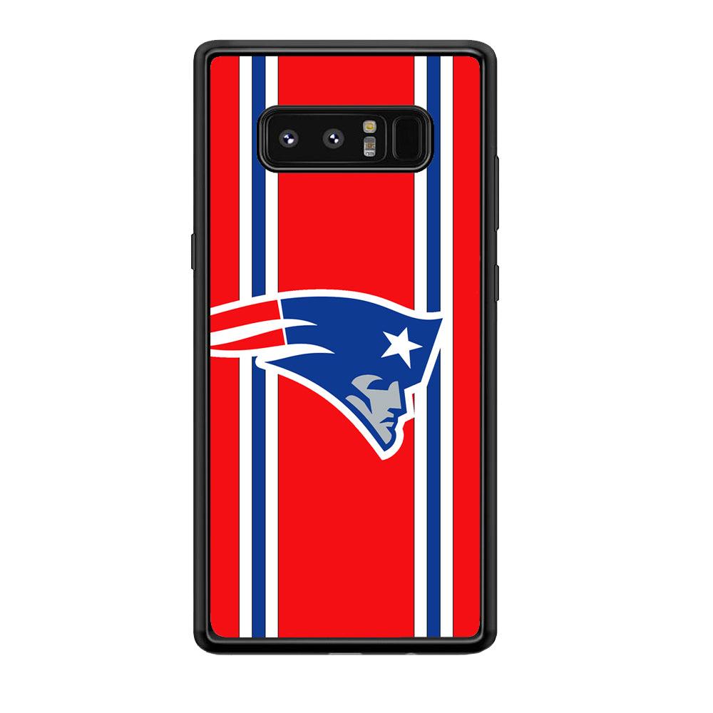 New England Patriots The Red Jersey Samsung Galaxy Note 8 Case-Rubber Black (2D Case)-Oxvistore
