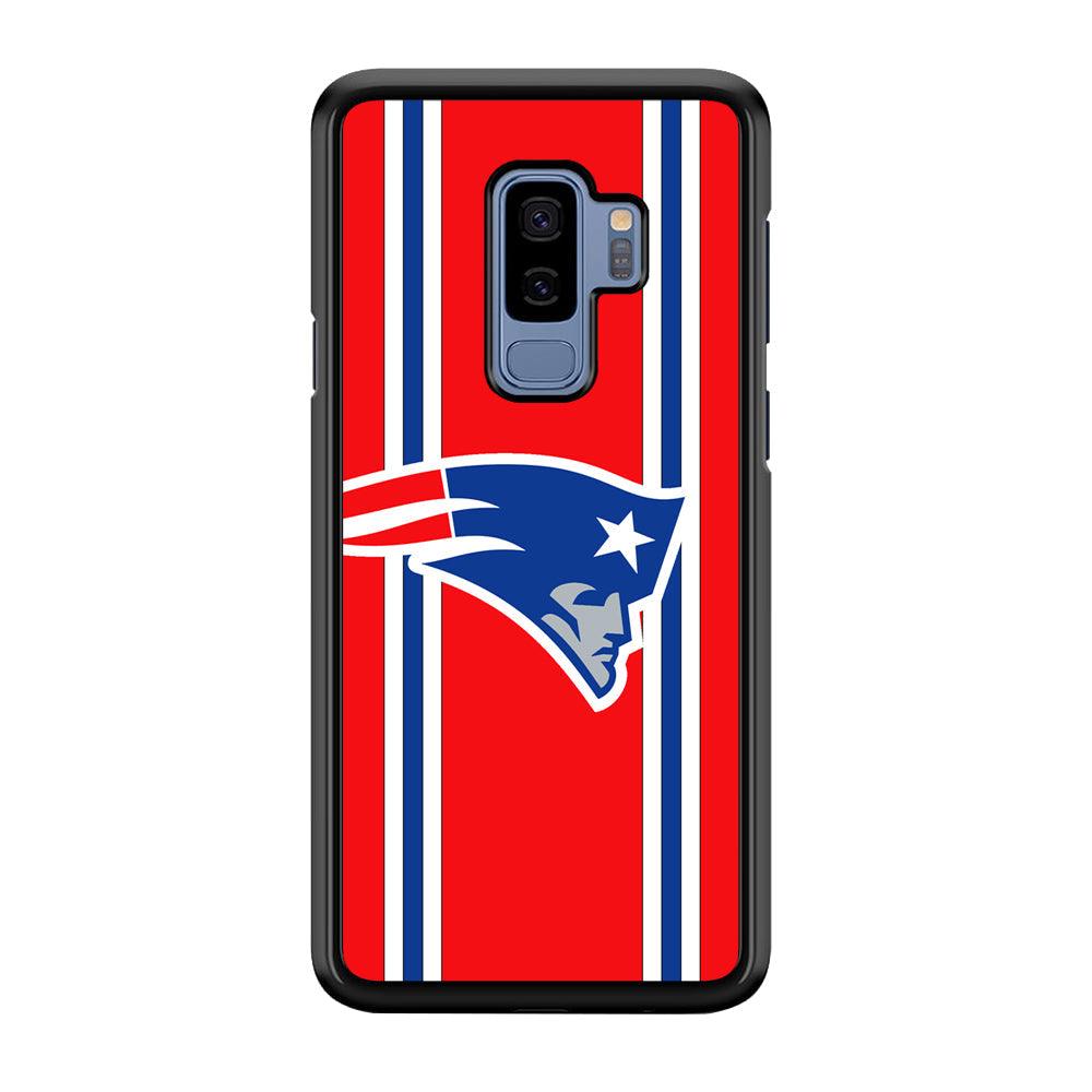 New England Patriots The Red Jersey Samsung Galaxy S9 Plus Case-Rubber Black (2D Case)-Oxvistore