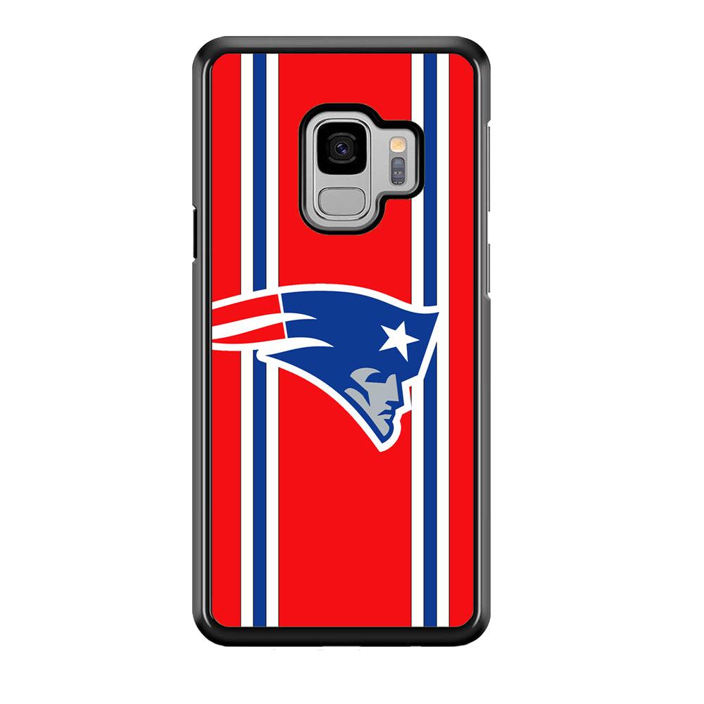 New England Patriots The Red Jersey Samsung Galaxy S9 Case-Rubber Black (2D Case)-Oxvistore