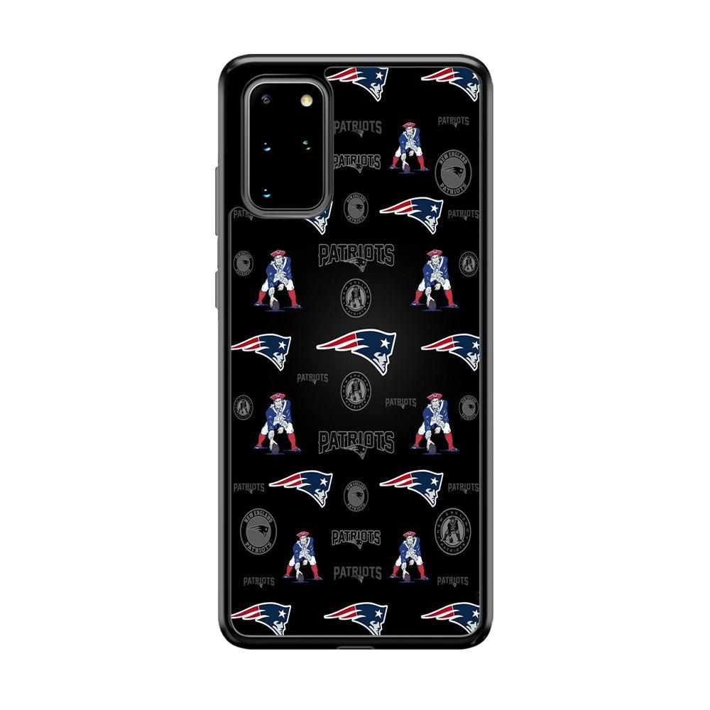 New England Patriots a Lot of Spirit Samsung Galaxy S20 Plus Case-Rubber Black (2D Case)-Oxvistore
