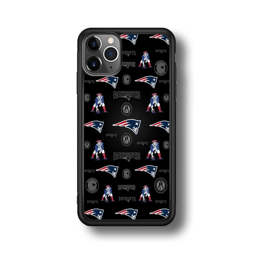 New England Patriots a Lot of Spirit iPhone 11 Pro Case-Rubber Black (2D Case)-Oxvistore