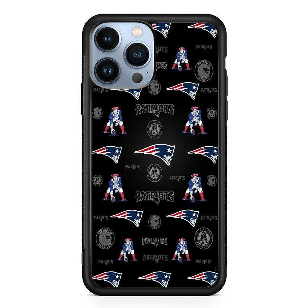 New England Patriots a Lot of Spirit iPhone 14 Pro Max Case-Rubber Black (2D Case)-Oxvistore