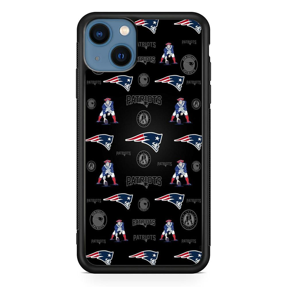 New England Patriots a Lot of Spirit iPhone 14 Case-Rubber Black (2D Case)-Oxvistore