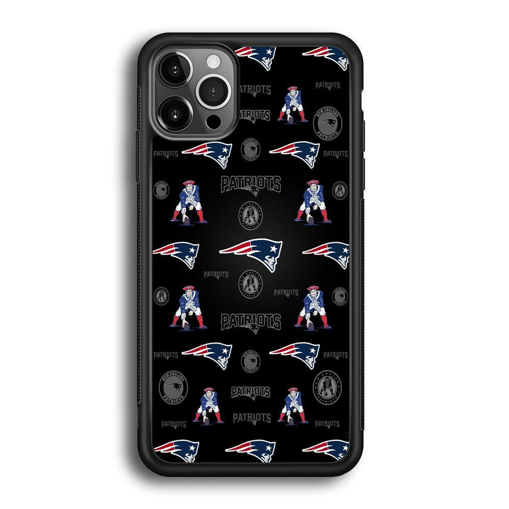 New England Patriots a Lot of Spirit iPhone 12 Pro Max Case-Rubber Black (2D Case)-Oxvistore