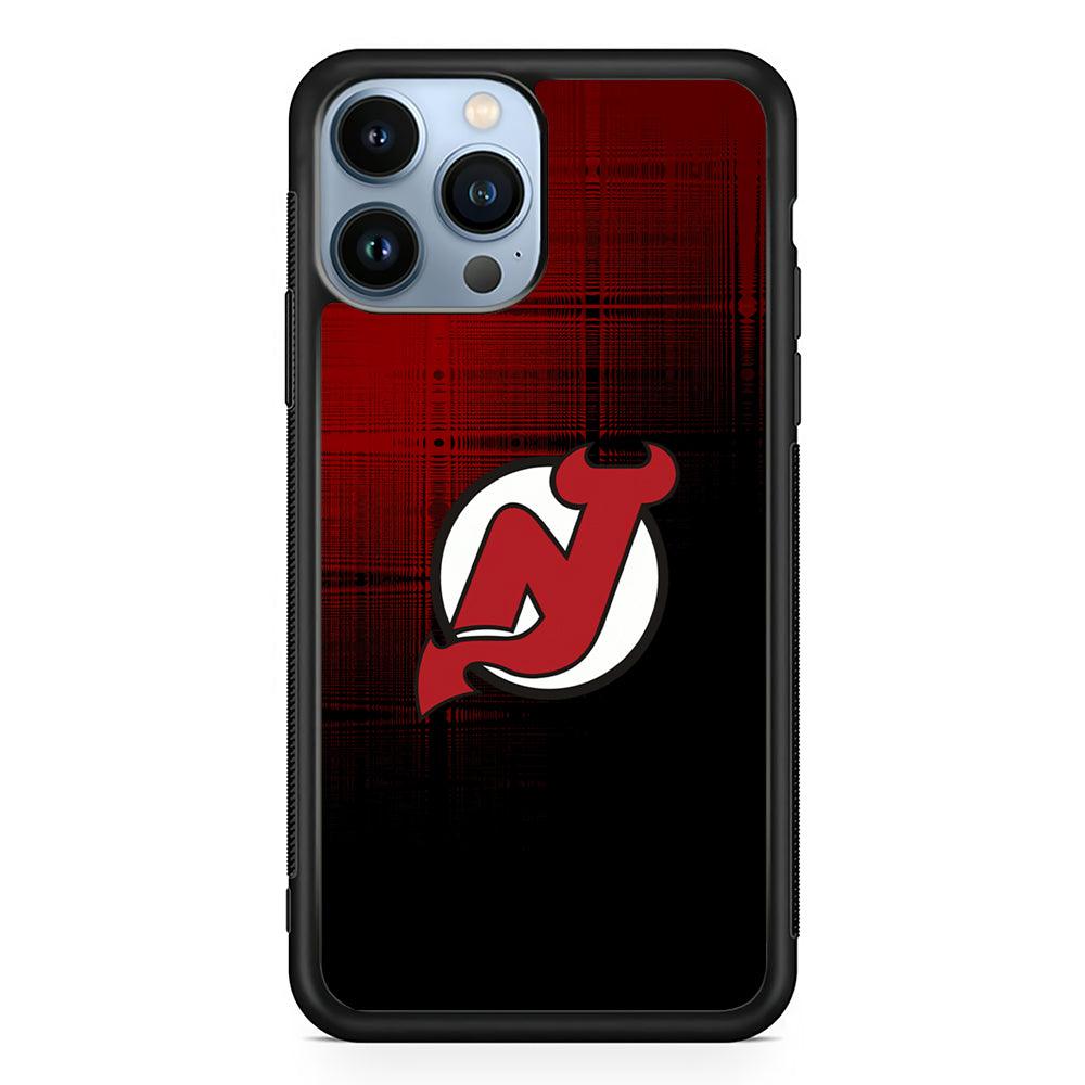 New Jersey Devils Logo 2D Rubber Phone Case-Black-Oxvistore