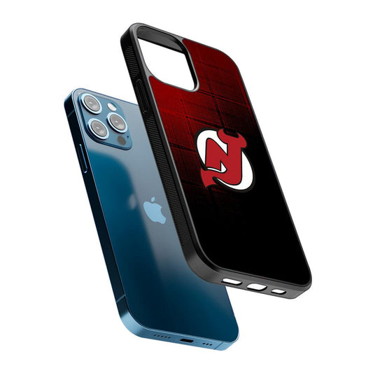 New Jersey Devils Logo 2D Rubber Phone Case-Oxvistore