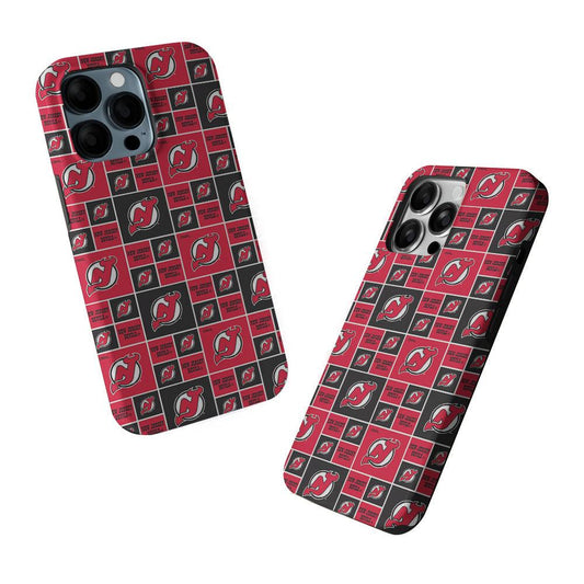 New Jersey Devils Pattern 2 in 1 Tough Phone Case-Oxvistore