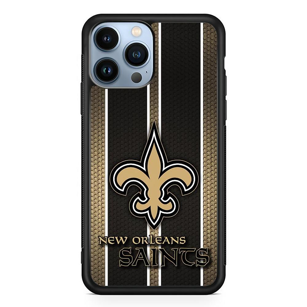 New Orleans Saints Logo 2D Rubber Phone Case-Black-Oxvistore