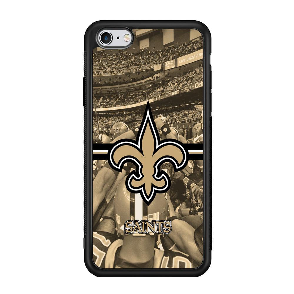 New Orleans Saints Winning The Game iPhone 6 | 6s Case-Rubber Black (2D Case)-Oxvistore