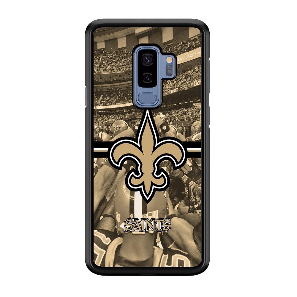 New Orleans Saints Winning The Game Samsung Galaxy S9 Plus Case-Rubber Black (2D Case)-Oxvistore