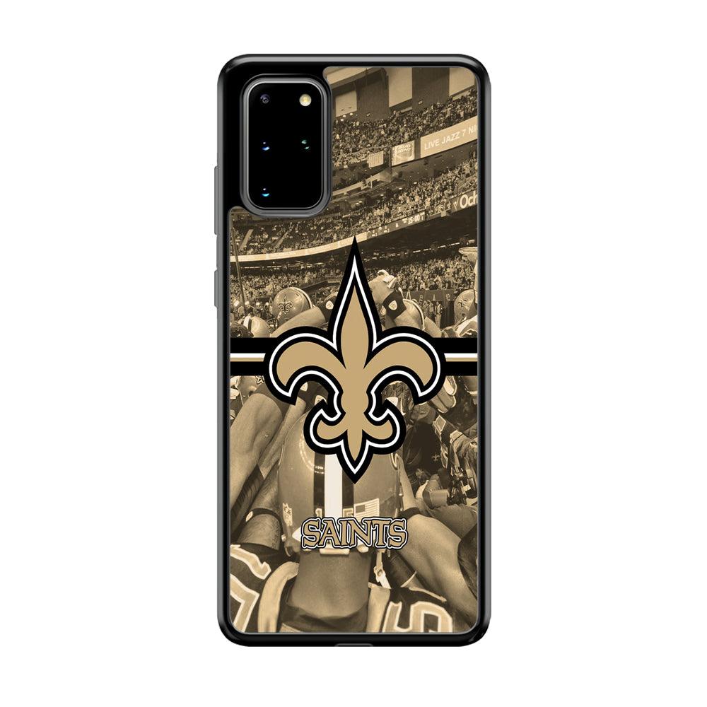 New Orleans Saints Winning The Game Samsung Galaxy S20 Plus Case-Rubber Black (2D Case)-Oxvistore